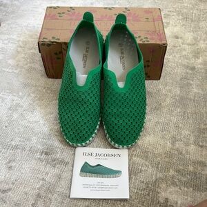 Ilse Jacobsen Tulip Perforated Loafers Sz 37